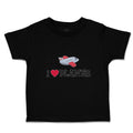 Toddler Clothes I Love Planes Which Is Flying in The Sky with Heart Cotton