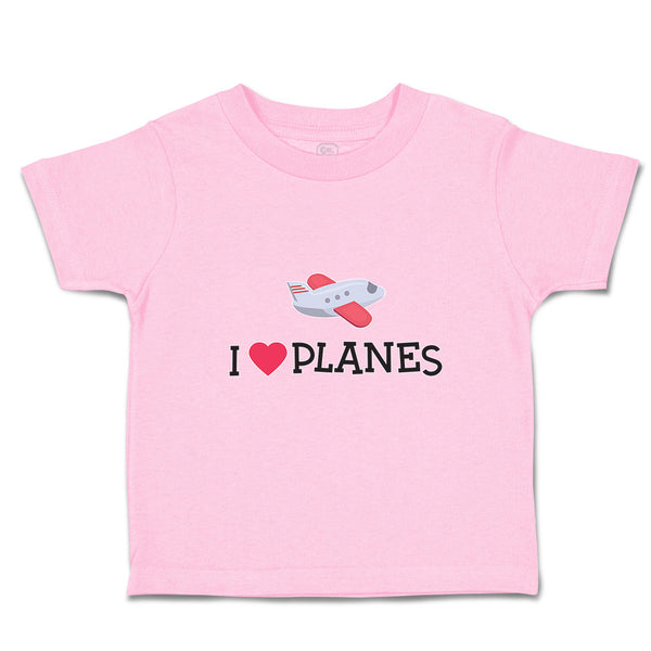 Toddler Clothes I Love Planes Which Is Flying in The Sky with Heart Cotton