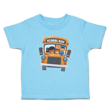 Toddler Clothes School Kids Riding A School Bus Toddler Shirt Cotton