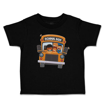 Toddler Clothes School Kids Riding A School Bus Toddler Shirt Cotton