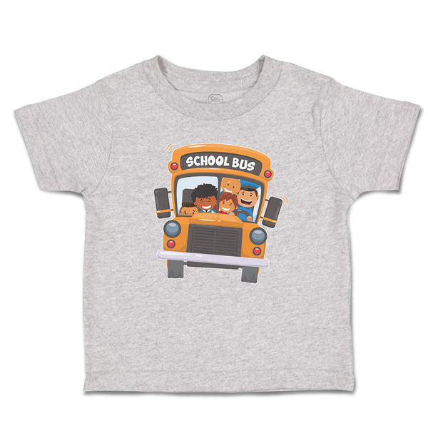 Toddler Clothes School Kids Riding A School Bus Toddler Shirt Cotton