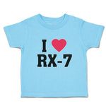 Toddler Clothes I Love Rx-7 with Heart Symbol Toddler Shirt Baby Clothes Cotton