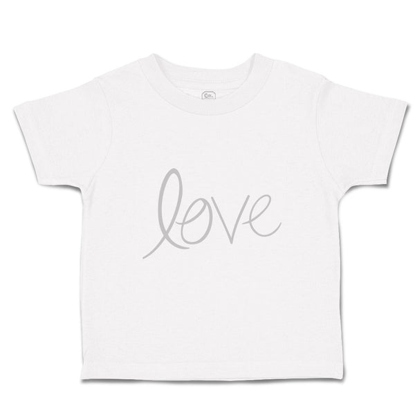 Toddler Clothes Love Grey Support A Cause Cancer Toddler Shirt Cotton