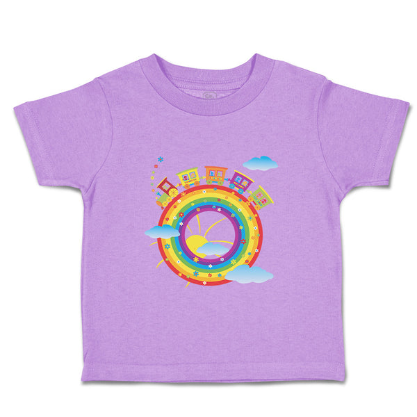 Toddler Clothes Rainbow Train Toddler Shirt Baby Clothes Cotton