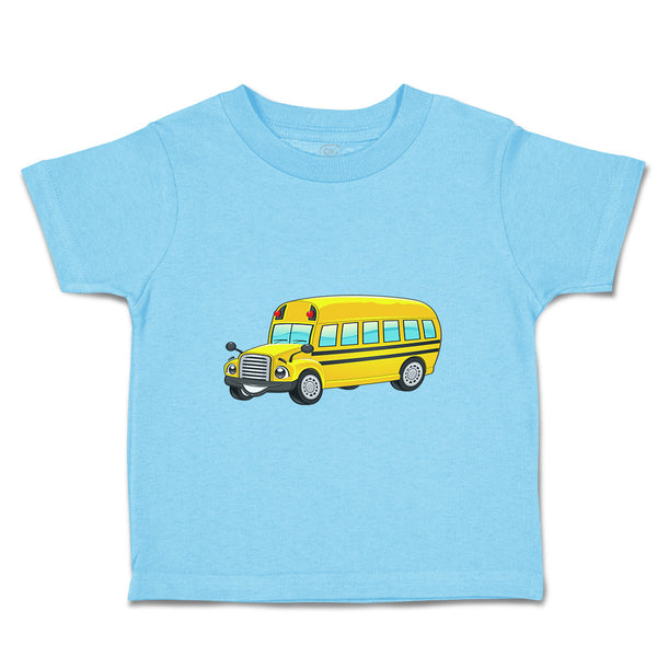 Toddler Clothes School Bus Smiling Toddler Shirt Baby Clothes Cotton