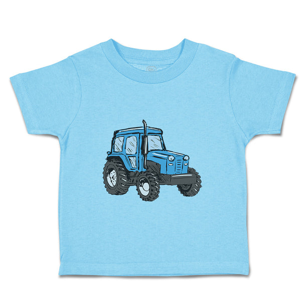 Toddler Clothes Tractor Rural Blue Car Auto Toddler Shirt Baby Clothes Cotton