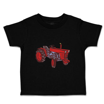 Toddler Clothes Vintage Tractor Red Car Auto Toddler Shirt Baby Clothes Cotton