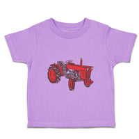 Toddler Clothes Vintage Tractor Red Car Auto Toddler Shirt Baby Clothes Cotton