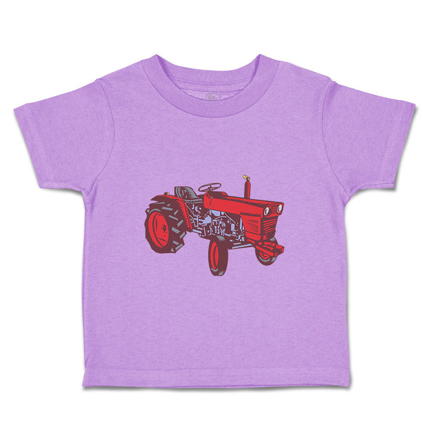 Toddler Clothes Vintage Tractor Red Car Auto Toddler Shirt Baby Clothes Cotton