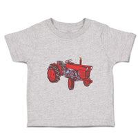 Vintage Tractor Red Car Auto