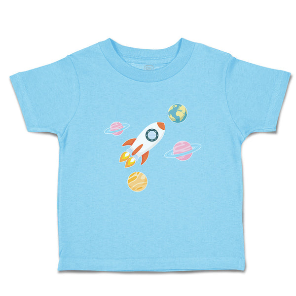 Toddler Clothes Astronaut, Planets and Spaceship in Space Toddler Shirt Cotton