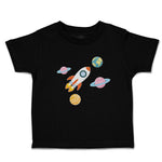 Toddler Clothes Astronaut, Planets and Spaceship in Space Toddler Shirt Cotton