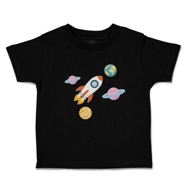 Toddler Clothes Astronaut, Planets and Spaceship in Space Toddler Shirt Cotton