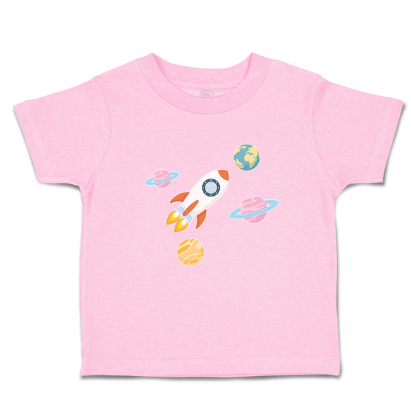 Toddler Clothes Astronaut, Planets and Spaceship in Space Toddler Shirt Cotton