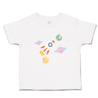 Toddler Clothes Astronaut, Planets and Spaceship in Space Toddler Shirt Cotton