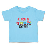 Toddler Clothes All Aboard The Love Children's Colourful Toy Train! Cotton