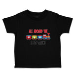 Toddler Clothes All Aboard The Love Children's Colourful Toy Train! Cotton