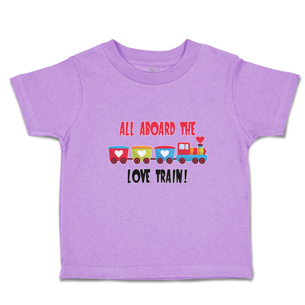 Toddler Clothes All Aboard The Love Children's Colourful Toy Train! Cotton