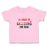 Toddler Clothes All Aboard The Love Children's Colourful Toy Train! Cotton