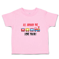 Toddler Clothes All Aboard The Love Children's Colourful Toy Train! Cotton