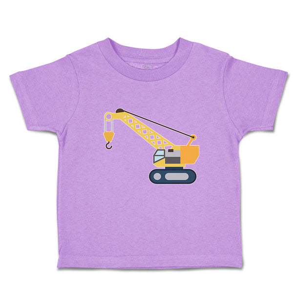 Toddler Clothes Construction Toy Truck Crane Vehicle Toddler Shirt Cotton
