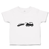 Toddler Clothes Silhouette Towing Service Truck Toddler Shirt Cotton