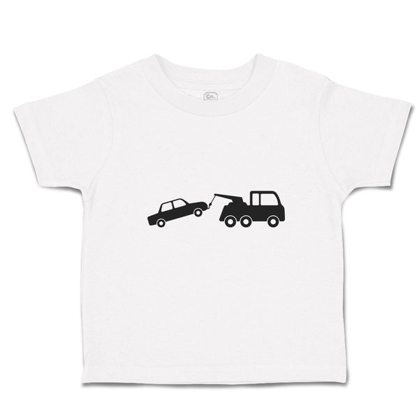 Toddler Clothes Silhouette Towing Service Truck Toddler Shirt Cotton