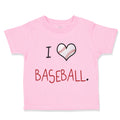 Toddler Clothes Baseball Ball Heart Shape Love Baseball Ball Game Toddler Shirt