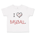 Toddler Clothes Baseball Ball Heart Shape Love Baseball Ball Game Toddler Shirt
