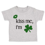 Toddler Clothes Kiss Me I'M Green Shamrock Green Kiss St Patrick's Day Cotton