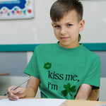 Kiss Me I'M Green Shamrock Green Kiss St Patrick's Day