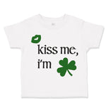 Toddler Clothes Kiss Me I'M Green Shamrock Green Kiss St Patrick's Day Cotton