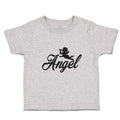 Toddler Clothes Silhouette of Flying Angel with Trumpet Toddler Shirt Cotton