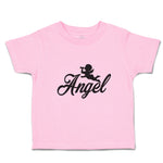 Toddler Clothes Silhouette of Flying Angel with Trumpet Toddler Shirt Cotton