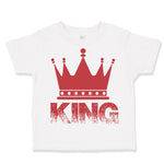 Cute Toddler Clothes King Crown Prince A Funny Toddler Shirt Baby Clothes Cotton