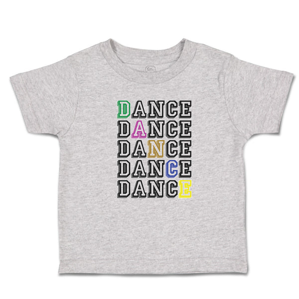 Toddler Clothes Dance Typography Word Toddler Shirt Baby Clothes Cotton