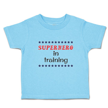 Cute Toddler Clothes Hero in Training with Stars Pattern Toddler Shirt Cotton