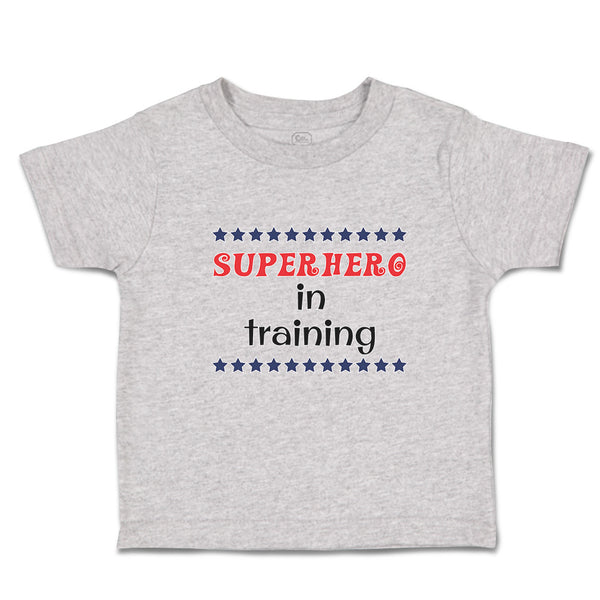 Cute Toddler Clothes Hero in Training with Stars Pattern Toddler Shirt Cotton