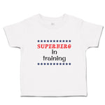 Cute Toddler Clothes Hero in Training with Stars Pattern Toddler Shirt Cotton