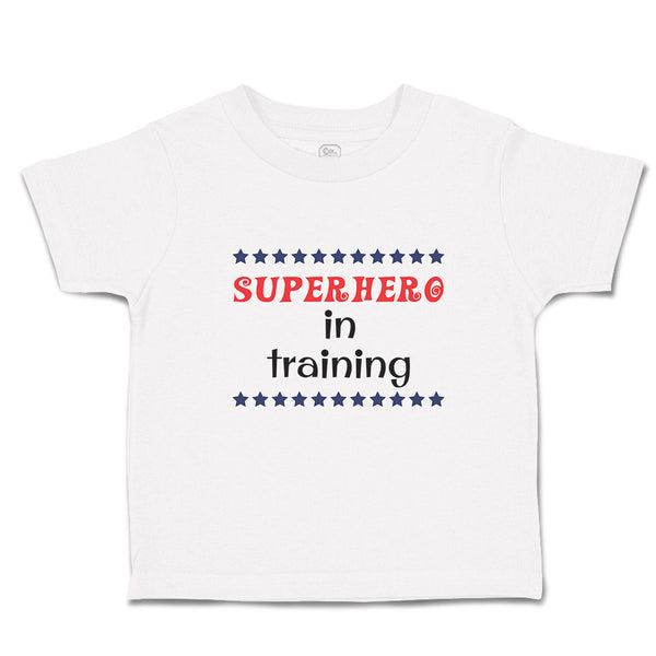 Cute Toddler Clothes Hero in Training with Stars Pattern Toddler Shirt Cotton