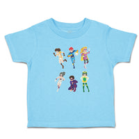 Toddler Clothes Animated Super Natural Cartoon Heroes with Their Costumes Cotton