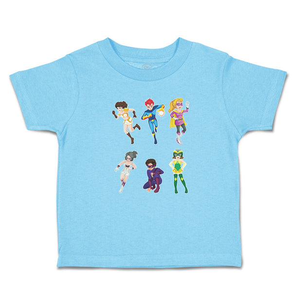 Toddler Clothes Animated Super Natural Cartoon Heroes with Their Costumes Cotton