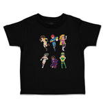 Toddler Clothes Animated Super Natural Cartoon Heroes with Their Costumes Cotton