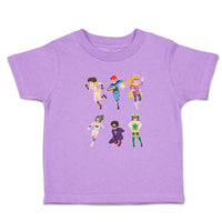 Animated Super Natural Cartoon Heroes with Their Costumes