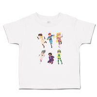 Toddler Clothes Animated Super Natural Cartoon Heroes with Their Costumes Cotton