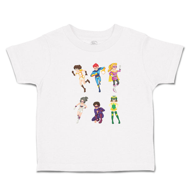 Toddler Clothes Animated Super Natural Cartoon Heroes with Their Costumes Cotton