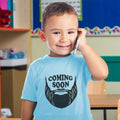 Cute Toddler Clothes Coming Soon Hair and Beard, Hipster Character Toddler Shirt