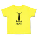 Cute Toddler Clothes Baby Boss with Silhouette Neck Tie Toddler Shirt Cotton