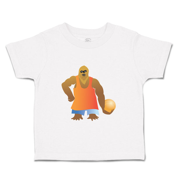 Toddler Clothes Huge Monkey Playing Basketball Toddler Shirt Baby Clothes Cotton