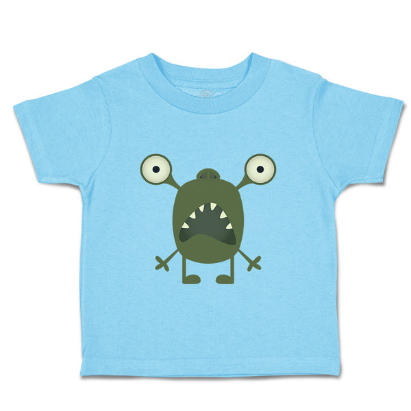 Toddler Clothes Monster Open Mouth Cartoon Character Toddler Shirt Cotton
